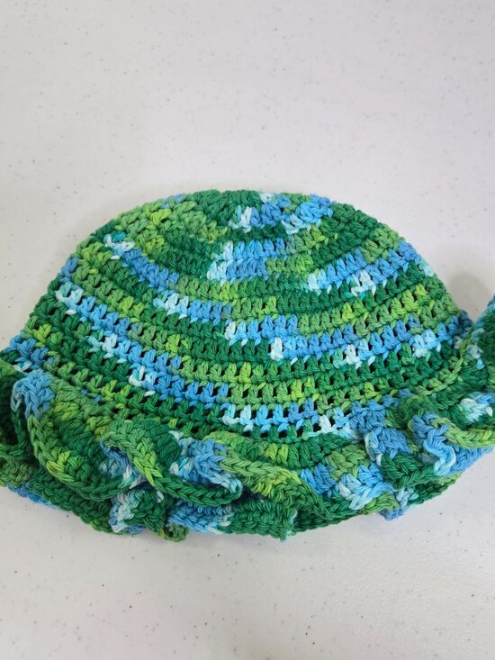 Crochet Bucket Hat: Multicolor Cotton Summer Beanie main image 4